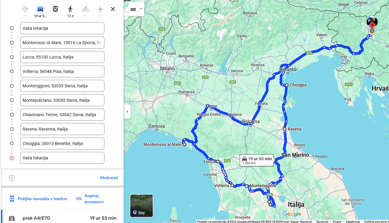 Zemljevid poti, Italija 2024.png